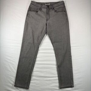 Travis Mathew Denim Jeans Mens 30 Gray Cotton Blend Slim Straight Golf Casual